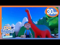 Blippi Learns About Dinosaurs | Kids Fun & Educational Cartoons