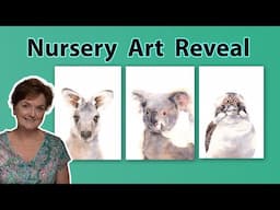 Painting Nursery Decor: Koala, Kangaroo & Kookaburra in Watercolour