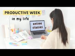 A Week in my Life as an Online Student 👩🏻‍💻 productivity, self care and a LOT of assignments! 📝