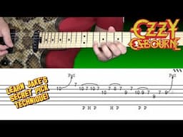 Ozzy - Shot in the Dark - guitar solo lesson, with Jake's secret picking technique! With tabs!