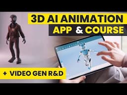 New 3D AI Animation Course + iOS App + Video Gen R&D