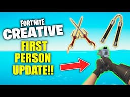 First Person in Fortnite is HERE + TMNT Mythics in UPDATE!