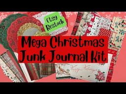 Christmas Junk Journal Kit - Etsy Restock