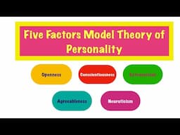 The Big Five Factor Model Theory of Personality | Big Five | Vidya Venue