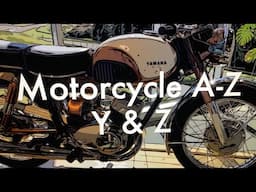 Classic Motorcycle A Z  the letters Y & Z