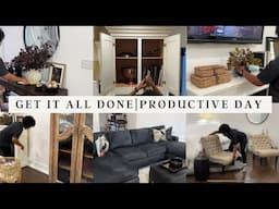 GET IT ALL DONE WITH ME | CLEANING MOTIVATION | PRODUCTIVE DAY IN THE LIFE #productivedayinmylife