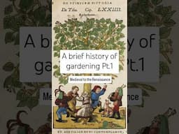 A brief history of gardening: Medieval era to the Renaissance #rhs #history #gardens