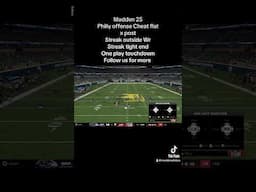 One play touch down glitch play #tips #best #madden25 #nfl #cheats #glitch