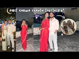 We Celebrated Our First Karwa Chauth Post Wedding #Vlog ❤️