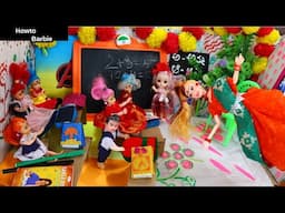 Barbie doll all day routine in indian village/Radha ki kahani/Barbie doll bedtime video