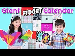 GIANT FIDGET TOY CALENDAR | Mrs. Bench Sent Us a HUGE Mystery Box of Fidgets!!