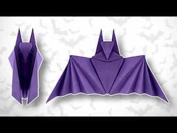 Origami Halloween Bat - How to Fold