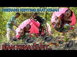 KESERUAN#61 | Camping dihutan bian nangis dic4pit kepiting??