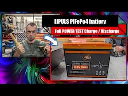 Full TEST/Review charge/discharge max power for 100 amp BMS on a LiPULS LiFePO4 Battery, Group 24