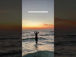 Swimming is beautiful #swimming #beach #sunset #danswim