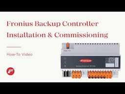 How-To Video: Fronius Backup Controller - Installation & Commissioning