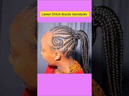 Latest Stitch Braids Hairstyles | Unique Hair Braiding Ideas For Ladies #shorts