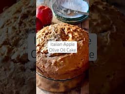 Italian Apple Olive Oil Cake Recipe #oliveoil #cakerecipe #applecake