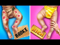 Rich VS Broke Parenting Hacks ! Amazing Gadgets and Funny Moments