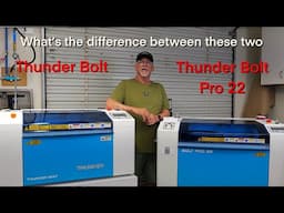 Thunder Bolt & Bolt Pro 22 Comparison for cutting and engraving Ply, Tumblers and Leatherette