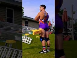 Brutally Beat by LADDERS for Science! #funny #wwe #sports