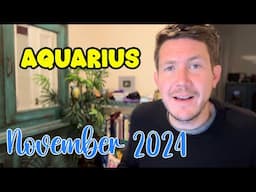 Aquarius November 2024 Horoscope