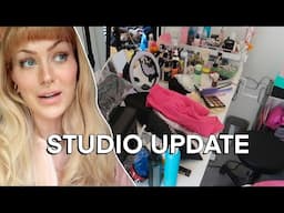 vlog: laundry day and I got a new studio light!! (that is changing the beauty game!!)