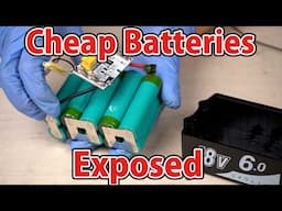 Are Cheap Power Tool Batteries Safe to Use? Teardown Test!【Just Buy official Battery】