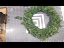 How to Make a Rustic Woodland Reindeer Evergreen Wreath Tutorial