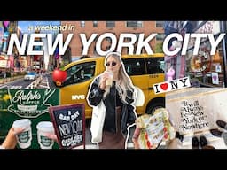 A WEEKEND LIVING IN NYC (vlog) 🚕🗽🍎 | Central Park, Times Square, Blank Street Coffee, etc! ✨