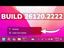 New Windows 11 Build 26120.2222 – New Taskbar Change and Fixes (Dev)