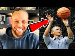 Stephen Curry REACTS To Barack Obama's 3-Pointer Basketball Shot!!! 🤣