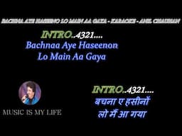 Bachna Ae Haseeno Karaoke With Scrolling Lyrics Eng. & हिंदी