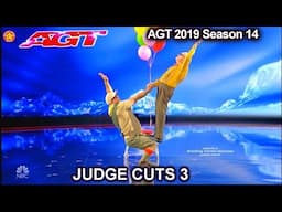 Edson & Leon 54 and 84 yo balancing duo UNBELIEVABLE | America's Got Talent 2019 Judge Cuts