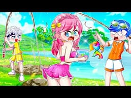 Anna and Alex Go Fishing - Anna's 7-Color Fish is So Beautiful | Gacha Life | Rainbow Z Multiverse