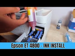 How To Install Ink On Epson ET 4800 - 522 Bottled Ink