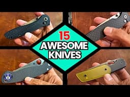 Come Explore 15 New EDC Pocket Knives with Me