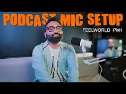 Portable Podcast Setup With PM1 Mic From Feelworld