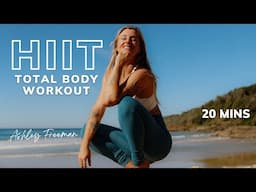 20-MIN TOTAL BODY HIIT WORKOUT | Legs, Arms & Core (with dumbbells).. Ashley Freeman