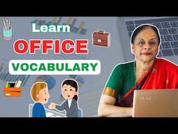 OFFICE VOCABULARY - with meanings & examples | Enhance your English Vocabulary | Usha Pandit