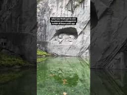 Visiting Places You Reblogged on Tumblr | Lion Monument in Lucerne, Switzerland #shorts #switzerland