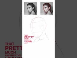 The Secret to Drawing Portraits | Understanding the Loomis Method /// #draw #portraitdrawing #loomis