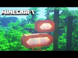 Hanging Jungle Treehouse (Minecraft Survival Base Tutorial)