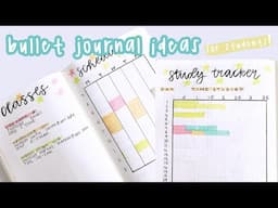 5 Bullet Journal Spreads for Students! | Reese Regan