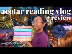 acotar reading vlog & review 🧚🏽🌹🌃🧌 spoiler free reading vlog w/ spoilers at the end ✨🌙