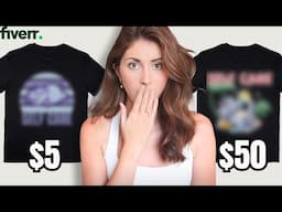 I paid 4 designers on Fiverr to create the same tshirt