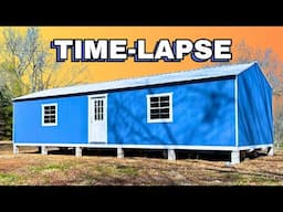 16x40 Tiny House Shell Time-lapse | Watch a Full Build in Under 10 Minutes!