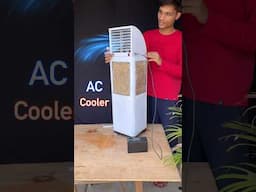 How to Make AC Cooler At Home #hackerjp #shorts