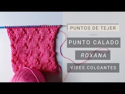 Punto calado Roxana ideal para rebeca 🧶 Puntos calados