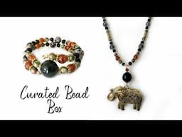 Curated Bead Box November 2024 and Jungle Jewelry Set DIY Tutorial 🐘